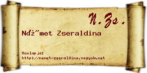 Német Zseraldina névjegykártya